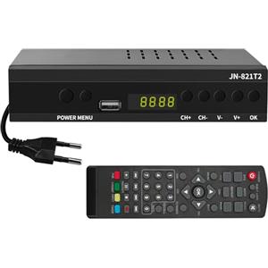 Yingtop Decoder Digitale Terrestre 2024 H.265 Hevc Main 10 bit, Decoder DVB-T2 Ricevitore Digitale Terrestre TV SCART Full HD 1080p riceve TUTTI i canali gratuiti,Supporta Multimedia PVR USB WiFi