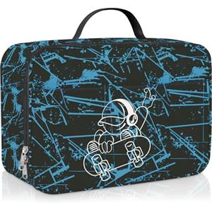 Clastyle Borsa Termica Porta Pranzo Bambini Scuola Giocatore Borsa Frigo Piccola Ragazzo Portatile, Ragazzo Skateboard