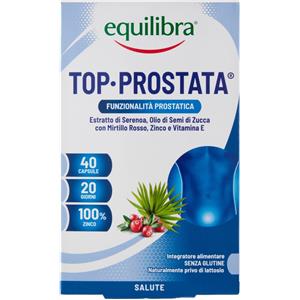 EQUILIBRA SRL Equilibra Top Prostata Integratore Benessere Vie Urinarie 40 Capsule Salute Intima Uomo