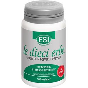 ESI Le Dieci Erbe Forte - Integratore Alimentare Naturale per Regolarità Intestinale e Digestione, 100 Ovalette