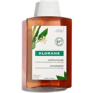 Klorane Shampoo Riequilibrante Antiforfora con Galanga 200ml - Elimina la forfora e lenisce il cuoio capelluto