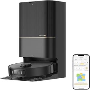 DREAME X30 Ultra Robot Aspirapolvere Scopa Rimovibile e Sollevabile, Mocio rimovibile e sollevabile, pulizia intelligente dei tappeti, aspirazione da 8.300Pa, Auto-pulizia moci a 60 °C, Nero