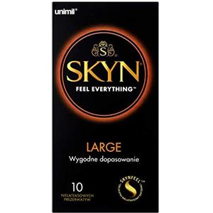 SKYN® Large (XL/King Size) Preservativi Senza Lattice Di Taglia Grande, 10 pezzi x 1