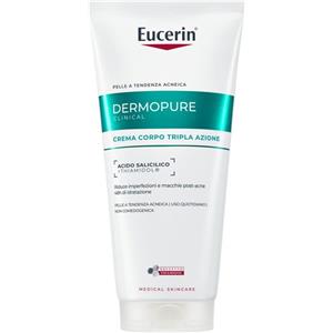 Eucerin DermoPurifyer Crema Corpo Tripla Azione 200 ml - Anti-imperfezioni, Anti-macchie e Idratazione Intensa