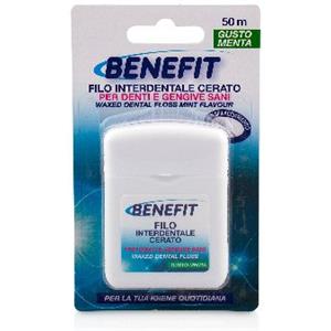 Benefit Filo Interdentale Cerato Menta 50 mt - Pulizia Profonda degli Spazi Interdentali