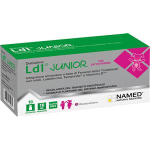 Named Disbioline LD1 Junior - Integratore con Fermenti Lattici, Lattoferrina e Vitamina D - 10 Flaconi da 10 ml