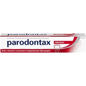 Parodontax Dentifricio Original 75ml - Rimuove Placca, Mantiene Gengive Sane e Denti Forti, Alito Fresco