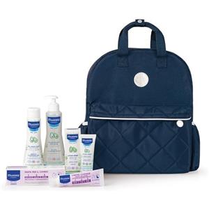 Mustela Zaino Borsa 2024 1 Mustela Detergente Delicato 200 ml + 1 Pasta Cambio 50 ml + 1 Fluido s/r 300 ml + 1 Hydra Bebe' Crema Viso 40 ml