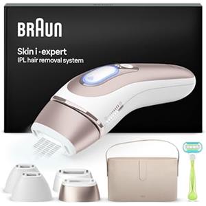 Braun Skin I·Expert Epilatore Luce Pulsata Smart, Epilazione A Casa Tua, Alternativa Al Laser, Con App Gratuita, Include Pochette, Rasoio Venus, 4 Testine Per Viso E Corpo, Idea Regalo, PL7387