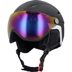 CMP - Casco da sci Wa-2 con visiera, Nero, XL