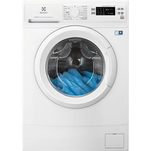 Electrolux EW6S526W Lavatrice Slim a Carica Frontale, Tecnologia SensiCare 600, 6 kg, Partenza Ritardata, Lavaggio Rapido, Display LED, 1200 Giri al Minuto, Bianco