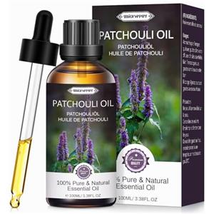 MIGCAPUT Olio Essenziale di Patchouli 100ML, Olio Profumato di Patchouli Premium, Naturale Oli Essenziali di Aromaterapia per Diffusori, Candele fai-da-te, Sapone, Profumo