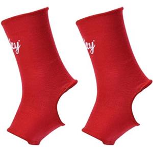 rockible Muay Thai Supporto per caviglia Avvolge Muay Thai Tutori per piede Protezione per caviglia per lo sport, rosso S
