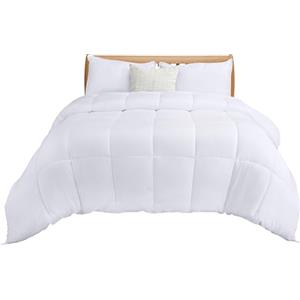 Utopia Bedding Piumino 200x220 cm, Piumone Letto Matrimoniale, 100% Imbottitura in Fibra Cava, Trapunta in Microfibra per Tutte Le Stagioni (Bianco)