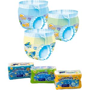 Ontex Swimmies Pannolino da Piscina Taglia M (12 kg ) - 11 Pezzi, Unisex, Facile da Indossare