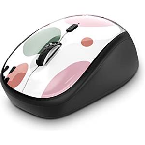 Trust Yvi Mouse Wireless, Mouse Senza Filo, 800/1600 DPI, Ottico, 8m di Portata Wireless, Microricevitore USB Riponibile, Ambidestro, PC/Laptop/Portatile/Mac/Chromebook - Rosa