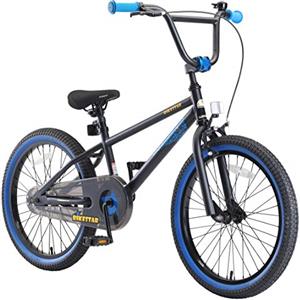 BIKESTAR Bicicletta Bambini 6-7 Anni da 20 Pollici | Bici per Bambino et Bambina BMX con Freno a retropedale et Freno a Mano | Nero & Blu