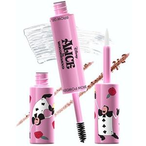 Wet n Wild Alice nel Paese delle Meraviglie Maximizzatore di Sopracciglia, Gel di Sopracciglia a Doppia Azione + Polvere per Riempimento, Volume e Fissaggio Ottimali a Lunga Durata, Tono Marrone Scuro