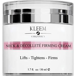 KLEEM ORGANICS Crema Collo e Décolleté Lifting con Peptidi e Retinolo - Crema Collo Rassodante Antietà con Azione Antirughe ad Effetto Immediato - 50ml