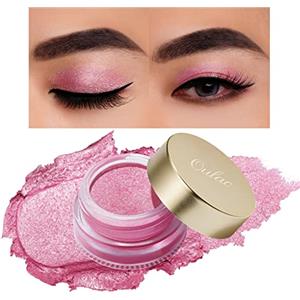 Oulac Ombretto Occhi Glitter Rosa | Illuminante Viso Super Impermeabile, Lunga Durata 12 Ore, Finitura Lucida Scintillante, Formula Setosa e Idratante, Vegan |06g (11) Sweet Pea