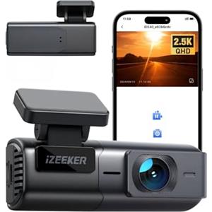 iZEEKER 2.5K Dash Cam Auto WiFi Dash Camera, Mini Telecamera Auto 1440P Dashcam Anteriore con App, Visione Notturna, WDR, G-Sensor, Registrazione in Loop, Monitor di Parcheggio
