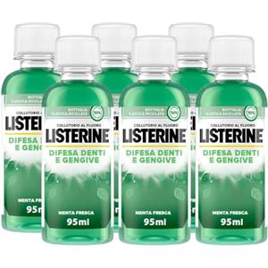 FEI FAN Colluttorio Al Fluoro, Difesa Denti e Gengive, Menta Fresca. Protezione Per Denti Più Forti e Gengive Più Sane In Sole 2 Settimane 95ml (2 Unità)