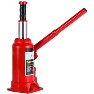 Generico Cric Sollevatore Idraulico a Bottiglia 4T Crick da 4 Tonnellate con Ruote per Auto e Officina
