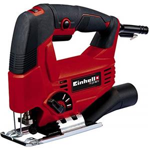 Einhell TC-JS 80/1 Seghetto alternativo (tensione 200-240 V, 550 W, oscillazioni al min. 1000-3000, max taglio legno 80 mm, max taglio plastica 12 mm, max taglio metallo 10 mm, movimento pendolare 4 posizioni, cambio lama manuale)