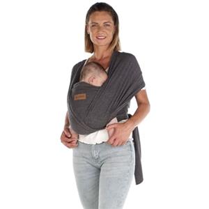 Jane Jané Cocoon Fascia Porta Bebè Elastico, dalla Nascita fino a 20 kg, 5 m, Metodo Canguro, Ergonomica, Traspirante, con Borsa, Grigio