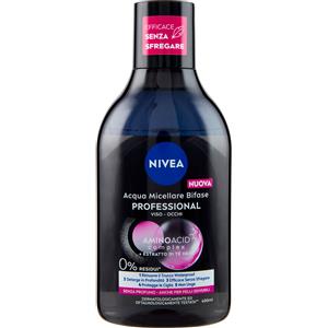 Nivea Acqua Micellare Bifase Professional Anche Per Pelli Sensibili 400 ml