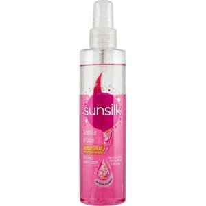 Sunsilk Glossy Spray 200 ml - Scintille di Luce con Olio d'Argan per Capelli Spenti e Crespi