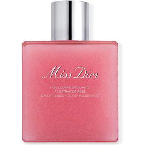 DIOR Miss Dior Olio Corpo Esfoliante all'Estratto di Rosa - 175 ml, 83% Ingredienti Naturali, Esfolia e Nutre la Pelle