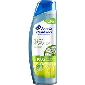 Head & Shoulders Shampoo Antiforfora Pulizia Profonda per Capelli Grassi con Agrumi, 250 ml, Senza Siliconi