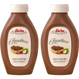 Darbo, Crema Noccioabbraccio, Crema Spalmabile alle Nocciole e al Cacao, Ideale per Pane, Gelato e Dolci, Senza Olio di Palma, Creme e Cioccolati Spalmabili, Pratico Dispenser, Confezione da 640 g