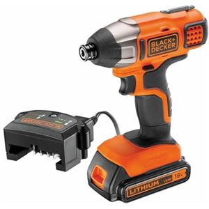 BLACK+DECKER Black & Decker Avvitatore di impatto bdcim18d1a-qw 115 NM