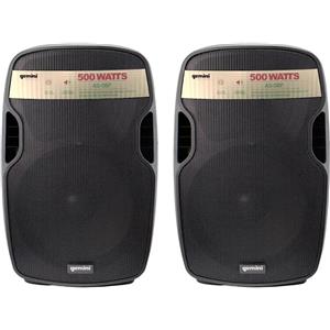 GEMINI AS8P coppia casse diffusori attivi amplificati per live karaoke 1000 watt