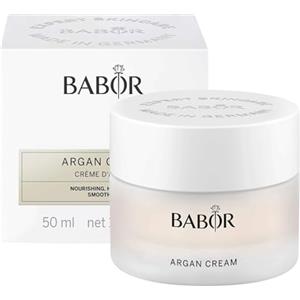 BABOR CLASSICS Argan Cream, Crema ricca per il viso per la pelle secca, Con olio di argan e vitamina E, Formula vegana, Senza alcool, 50 ml