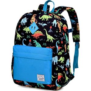 VASCHY Zaino scuola per bambini per bambini e ragazze - Zaino per bambini - Zaino per bambini - Zaino per bambini - Zaino per bambini - Borsa, Dinosauro blu, Dinosaure Bleu, Zaino daypack