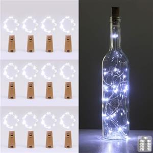 kolpop (12 pezzi) Luci per Bottiglia, Tappi LED a Batteria per Bottiglie, Filo di Rame Led Decorative Stringa Luci da Interni e Esterni per Festa, Giardino, Natalizie, Halloween, Matrimonio