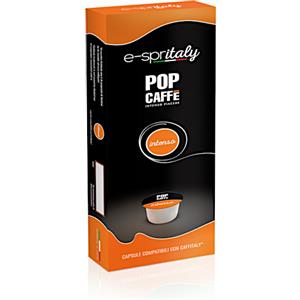 Pop Caffè Capsule Compatibili Caffitaly - Miscela Intenso, 100 Capsule di Caffè Forte e Corposo