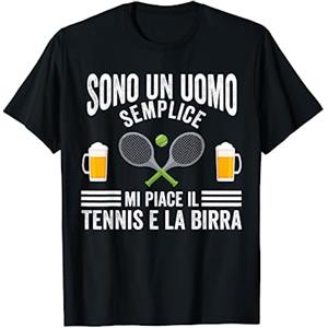 Campo Da Tennis Idea Regalo Tennis Birra Allenatore Di Tennis Maglietta