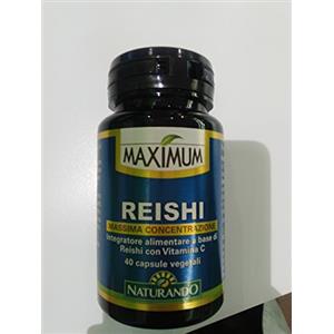 Naturando Maximum Reishi - Integratore Naturale con Reishi e Vitamina C per il Sistema Immunitario - 40 Capsule Vegetali