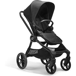 BABY JOGGER City Sights Passeggino 4 ruote grandi, per tutti i terreni, seduta reversibile, richiudibile con una mano, convertibile in sistema modulare con carrozzina, da 0 fino a 22kg Rich Black