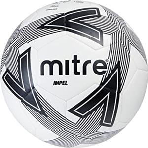 Mitre Impel L30P Football, Highly Durable, Shape Retention, White/Black, 3