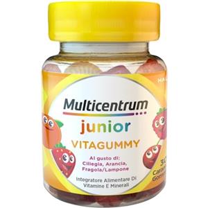 Multicentrum Vitagummy Integratore Alimentare di Vitamine e Minerali Formulato per Bambini 3+, con Vitamina D e Iodio, Gusto Frutta Mista, 30 Caramelle Gommose