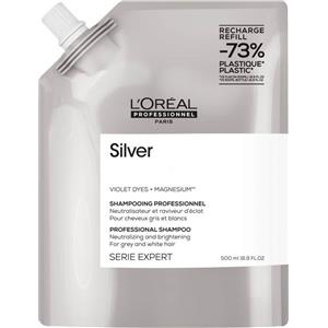 L'Oréal Professionnel Shampoo Silver 500 ml - Professionale per Capelli Bianchi e Grigi, Colore Brillante e Morbido, Arricchito con Magnesio e Agenti Anti-Giallo