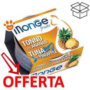 Monge Fruits Cat Adult Tonno e Ananas - Lattina da 80 Gr - CONFEZIONE RISPARMIO