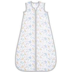 aden + anais™ Essentials - Sacco nanna in mussola di cotone, 1,0 TOG, 18-36 mesi, motivo colorato per ragazze e ragazzi, sacco a pelo neonato in 100% cotone, 18-36 mesi, Natural History