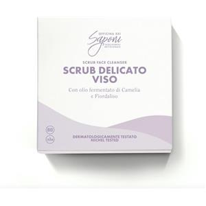 Officina dei Saponi Scrub Delicato Viso con Olio fermentato di Camelia e Fiordaliso Bio Vegan 45 gr