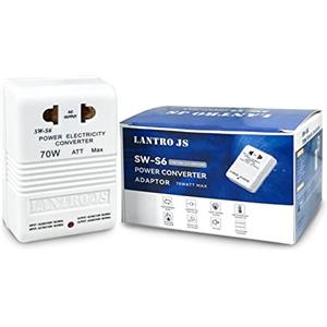 LANTRO JS Convertitore di Tensione 110v a 220v, Adattatore Universale da Viaggio, Apparecchi Elettrici Applicabili Inferiori a 30W, Trasformatore 220v 110v, Adattatore usa italia giappone